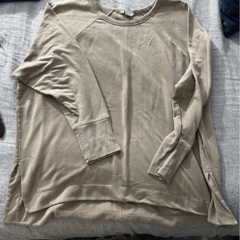 Athleta Taupe Sweatshirt